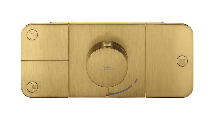 Axor One_Thermostat_Brushed_Gold_Optic
