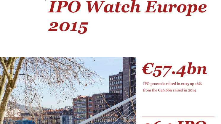 PwC's IPO Watch Europe 2015
