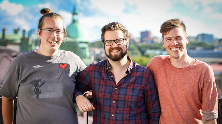 Tummy Labs grundare Anders Carling, Anders Elfving och Thijs Keesenberg. Foto: privat