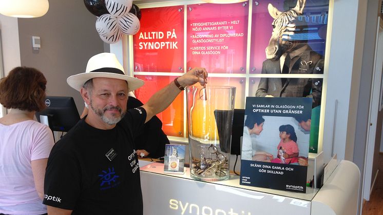 Synoptik öppnar ny butik i Stenungsund – inviger insamling till Optiker utan gränser – ska hjälpa fattiga Latinamerikaner att se bättre