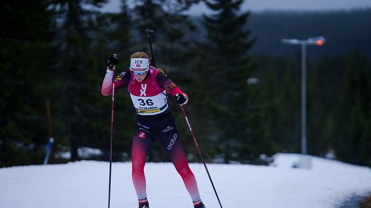 KLAR FOR EM: Åsne Skrede (Geilo IL) er blant de 12 skiskytterne som skal til EM i Polen. Foto: Christian Haukeli