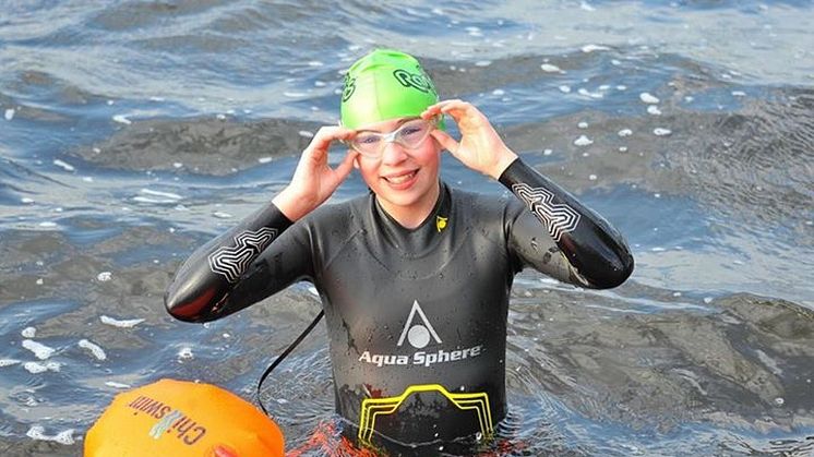 12-year-old swimmer tackles Great North Swim for the Stroke Association