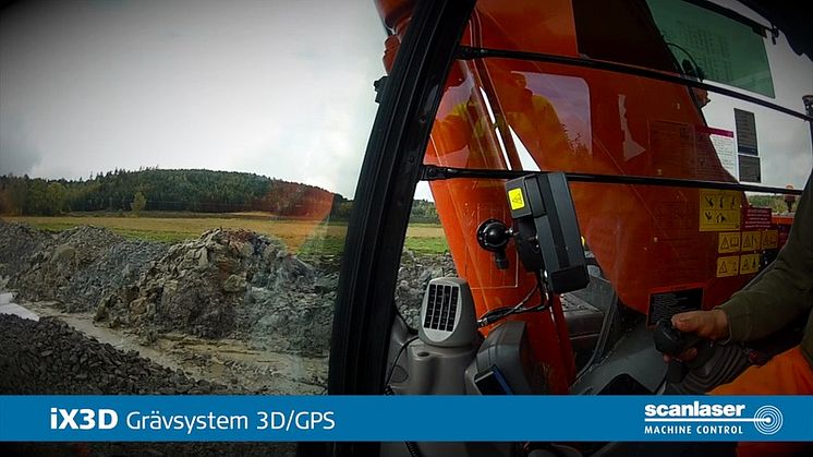 Att schakta med iX3D, Scanlasers grävsystem 3D/GPS