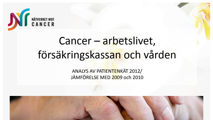 Nationella cancerenkäten - enkätanalys och presentation