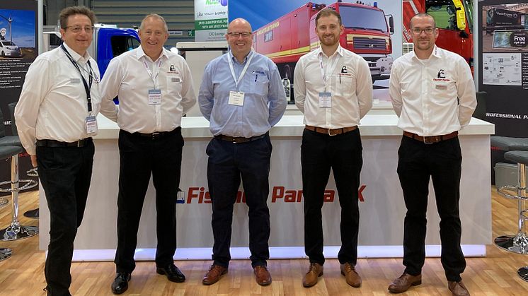 From l to r: David Payne & Barry Fower of Fischer Panda UK, Mark Walmsley of ASG, Chris Fower & Ian Saunders, Fischer Panda UK