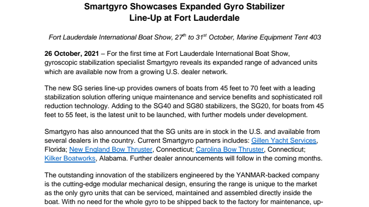 26 Oct 2021 - Smartgyro Showcases Expanded Gyro Stabilizer Line-Up at FLIBS.pdf
