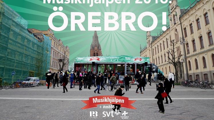 Örebro tar emot Musikhjälpen 2016