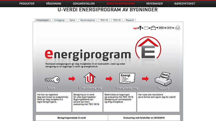 Vårt populære og nyttige Energiberegningsprogram er nå oppgradert  i henhold til TEK 16