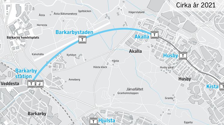 Tyréns, Ramböll och White får stororder i T-baneprojekt Akalla - Barkarby station