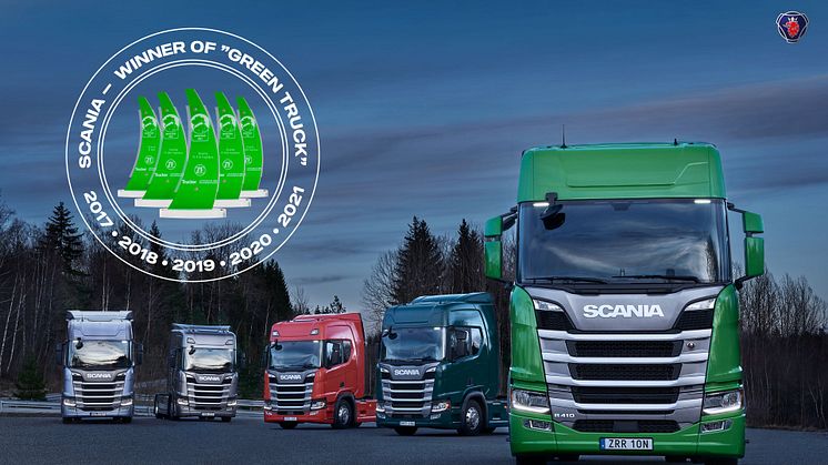 Scania vinner sin femte "Green Truck"-tittel