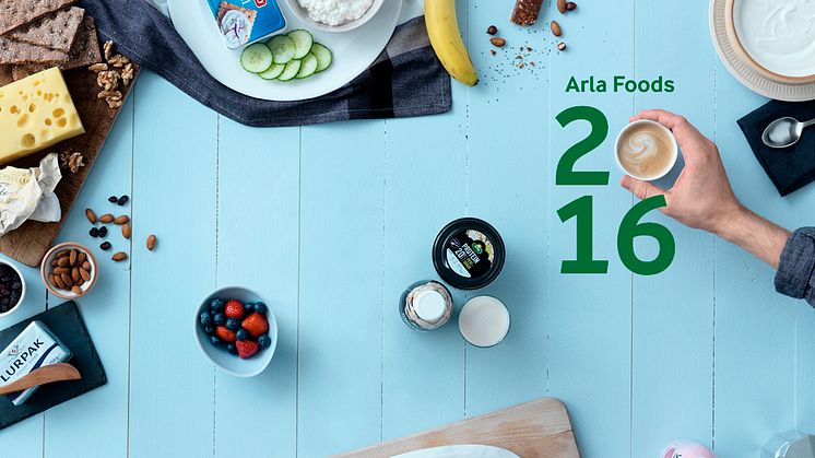 Arla Foods UK delivers excellent branded growth in a volatile market as Arla Foods amba 2016 full year results announced