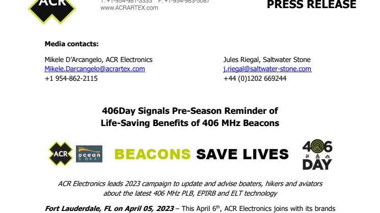 April 5 2023 - 406Day Signals Pre-Season Reminder of Life-Saving Benefits of 406 MHz Beacons.pdf