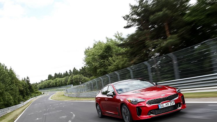 KIA Stinger testing at Nurburgring