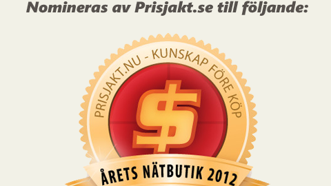 Bythjul nominerade till Årets nätbutik 2012!