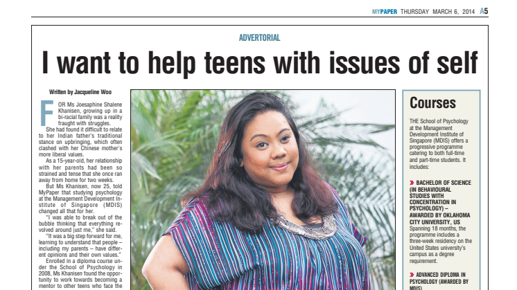 I want to help teens with issues of self