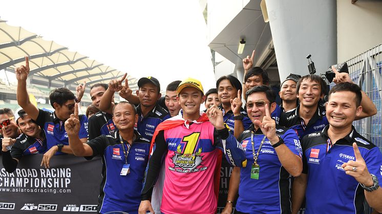ピラポン・ブーンレット選手がシーズン7勝をあげ、自身初のチャンピオンを獲得　2019年 アジアロードレース選手権 スーパースポーツ600