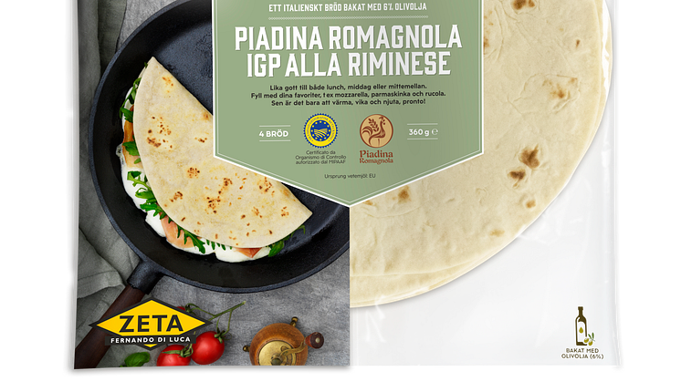 Zeta lanserar Piadina – en modern italiensk klassiker