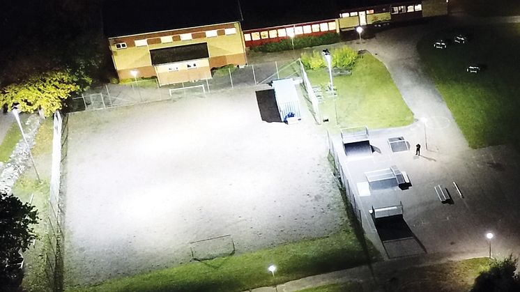 Kalmar kommun belyser gruvans fotbollsplan med Titan (4)