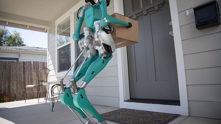Digit är en människoliknande robot som ska hjälpa framtidens självkörande bilar med varuleveranser.