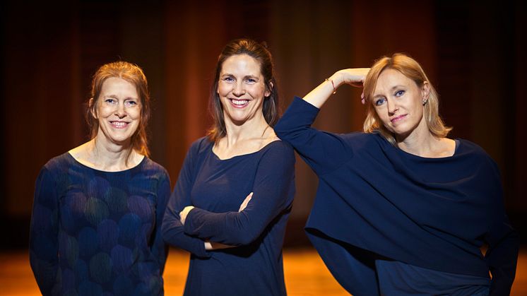 Från vänster: Johanna Persson, Cecilia Zilliacus och Kati Raitinen. Foto: Mats Lundqvist