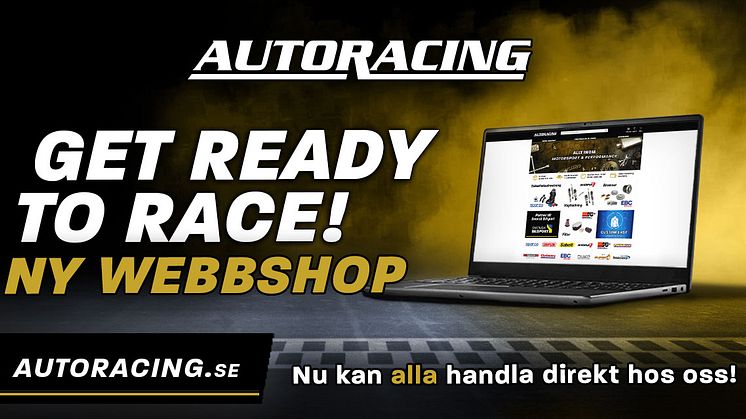  Autoracing öppnar webbshop direkt till slutkund 