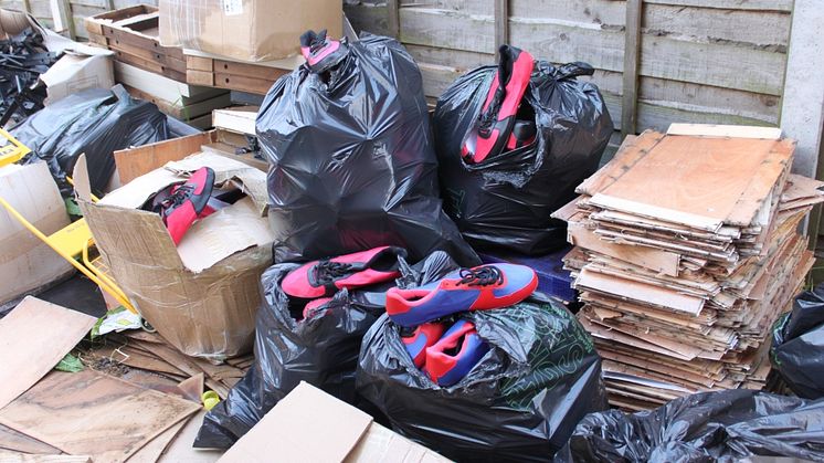 Op Ugly Discarded coverload of clothes NW13/15 Salford couple jailed for £3.8m tobacco duty fraud