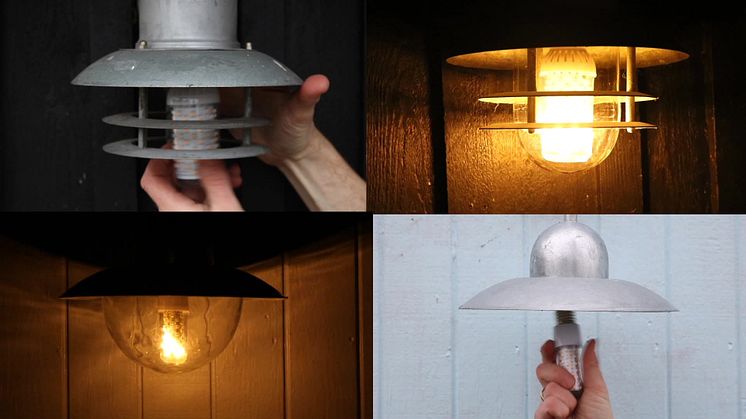 Firelamp - Ny LED pære sætter ild i dine lamper. Se effekten her.