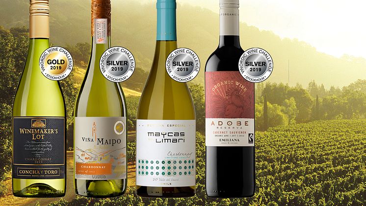 Prisvärda medaljvinnare i Vinordic Wine Challenge