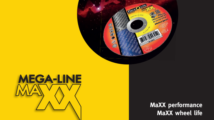 Esite Flexovit Mega-Line MaXX katkaisu- ja napalaikat