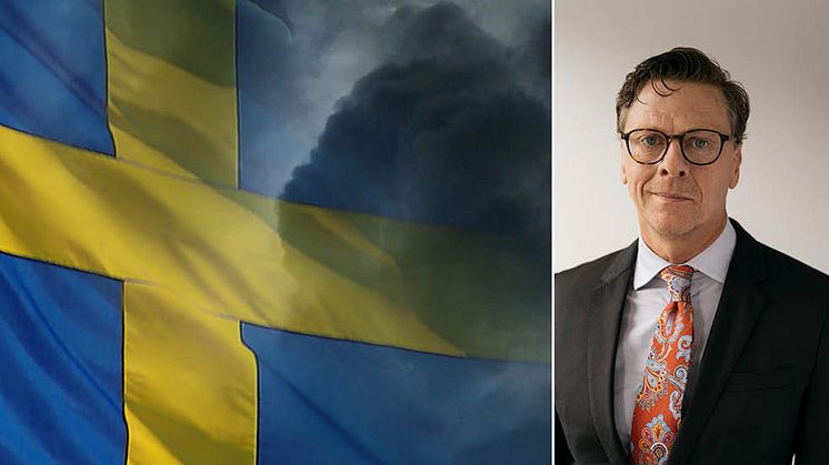 Carl Eckerdal_Svenska flaggan_mörka moln