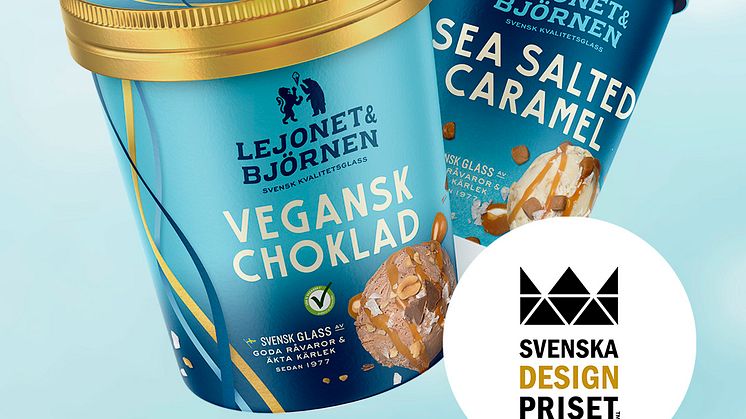 Lejonet & Björnens nya identitet har nominerats till Svenska Designpriset! 