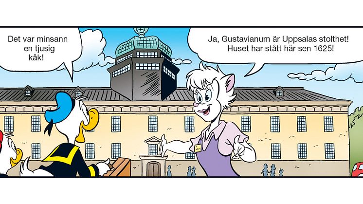 Utdrag ur "En resa för recept" i Kalle Anka & C:o nr 46. Bild: copyright Disney.