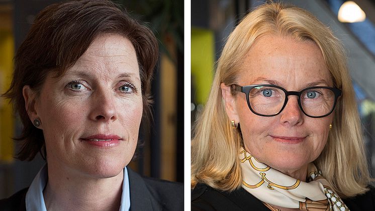 Ny förvaltningschef för psykiatri- och habilitering blir Katarina Hartman (till höger)  och Sofia Ljung  blir chef för primärvården