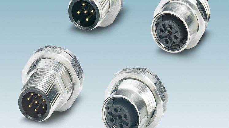 New Stainless Steel M12 Flush-Type Plug Connectors