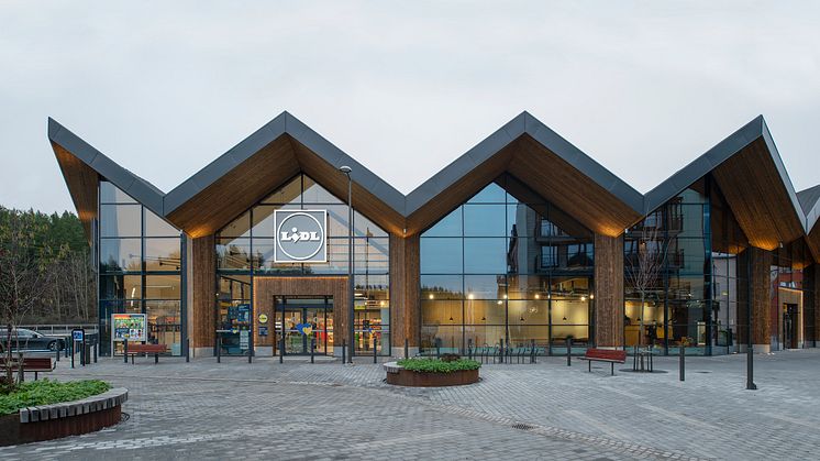 Lidls nya butikskoncept ger plats för både saluhall, restaurang och gym. Foto: Mikael Olsson