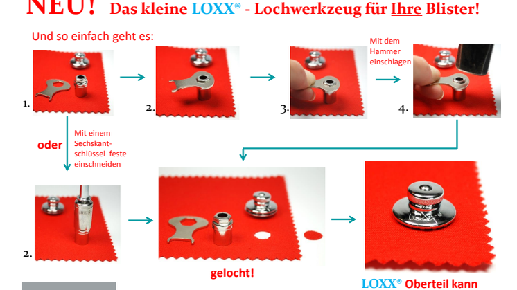 NEU!  Das kleine LOXX® Lochwerkzeug - Innovation durch Schaeffertec!