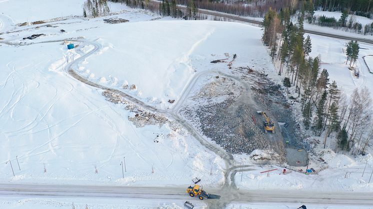 Skellefteå Droneport byggs för att kunna utföra tester för drönarfrakt.