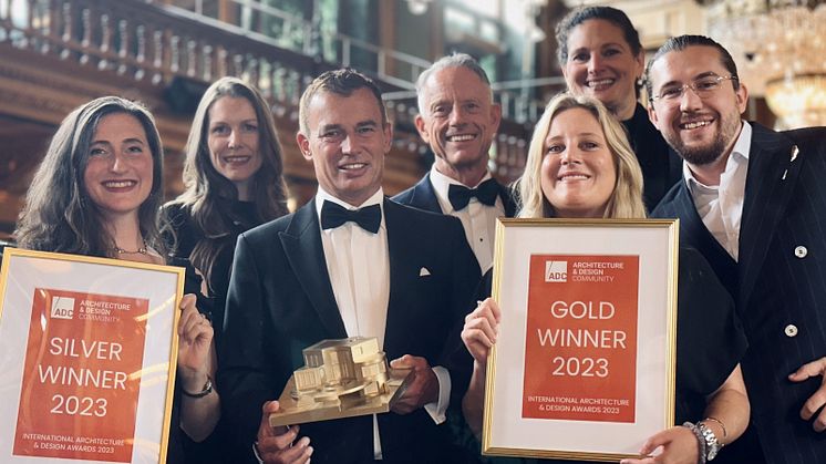 Ross team firar vinst av guld och silver i ADC, Architecture & design Community 2023