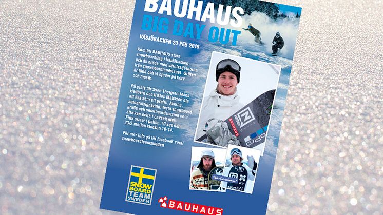 Snowboardlandslaget kommer till Väsjöbacken den 23 februari kl 10–14