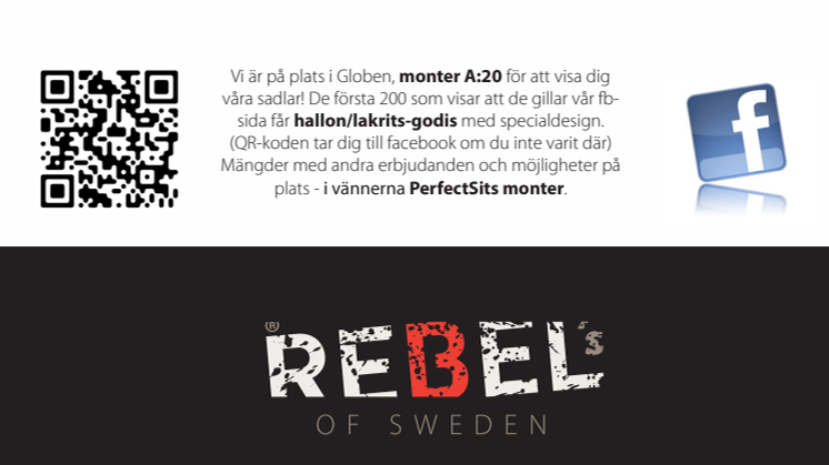 Annons för Rebels närvaro på Stockholm Horse Show