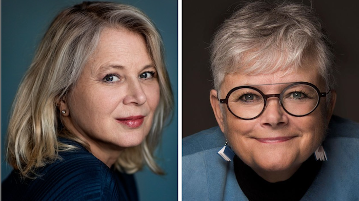 Helena von Zweigbergk och Karin Alfredsson - två författare som gästar Svalbo.