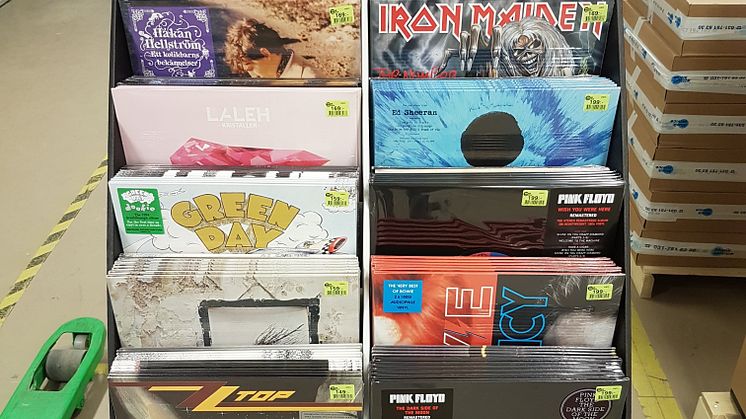 ​Vinylskivan tillbaka på allvar – nu i dagligvaruhandeln och på stormarknader!