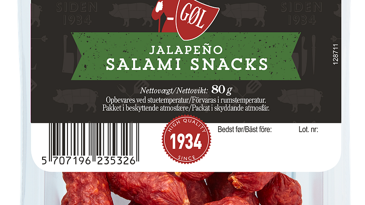 Salami snacks jalapeño