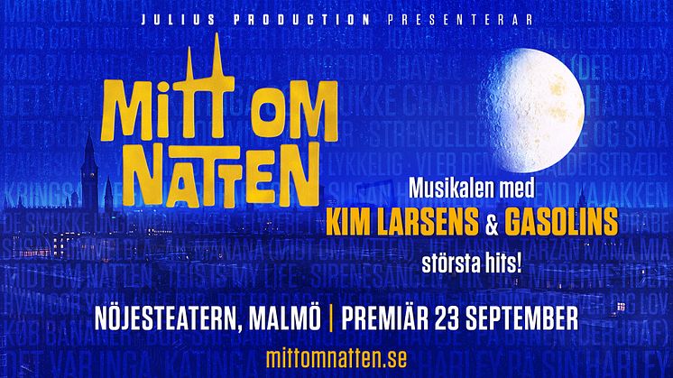 Pressträff för Mitt om Natten - Musikalen med Kim Larsens och Gasolins största hits!