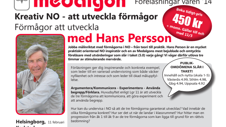 Turnéplan spikad: Kreativ NO med Hans Persson