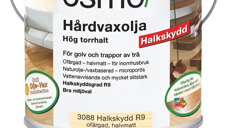 Osmo Hårdvaxolja nu med halkskydd!