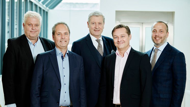Management at LK: Dan Paradell, Mats Larsson, Magnus Eriksson, Michael Söderberg and Anders Johansson