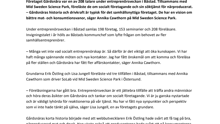 Åreföretag föreläste om samhällsnyttiga affärer i Båstad 