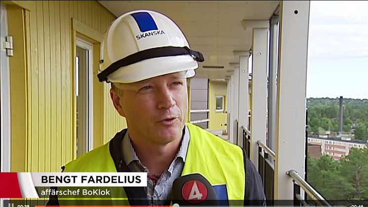 BoKlok affärschef Bengt Fardelius i intervju i TV4 