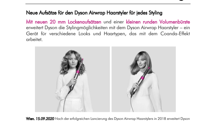 Neue Aufsätze für den Dyson Airwrap Haarstyler für jedes Styling
